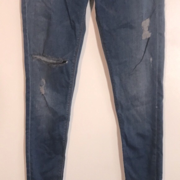 Hudson Krista Super Skinny Jean Distressed ripped mid rise size 27 - Picture 4 of 13